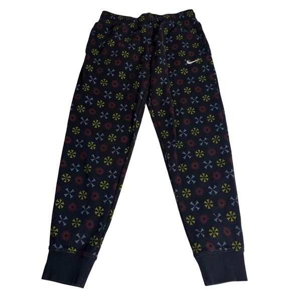 Nike Other - Nike Mens Sportswear Jogger Sweatpants Black All Over Print Fleece Pants Small